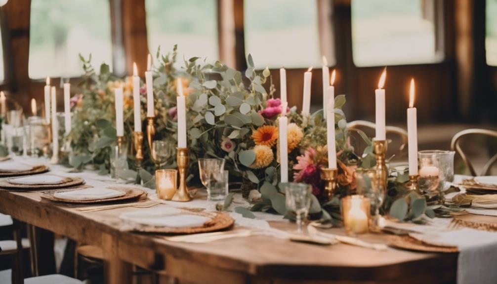 elegant botanical table decorations