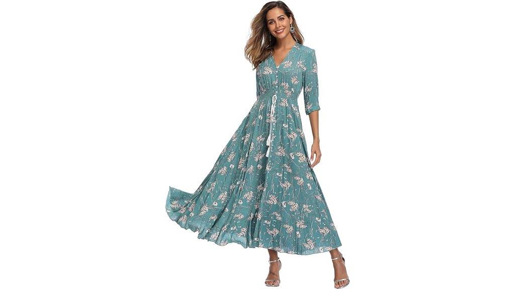 elegant floral maxi dresses