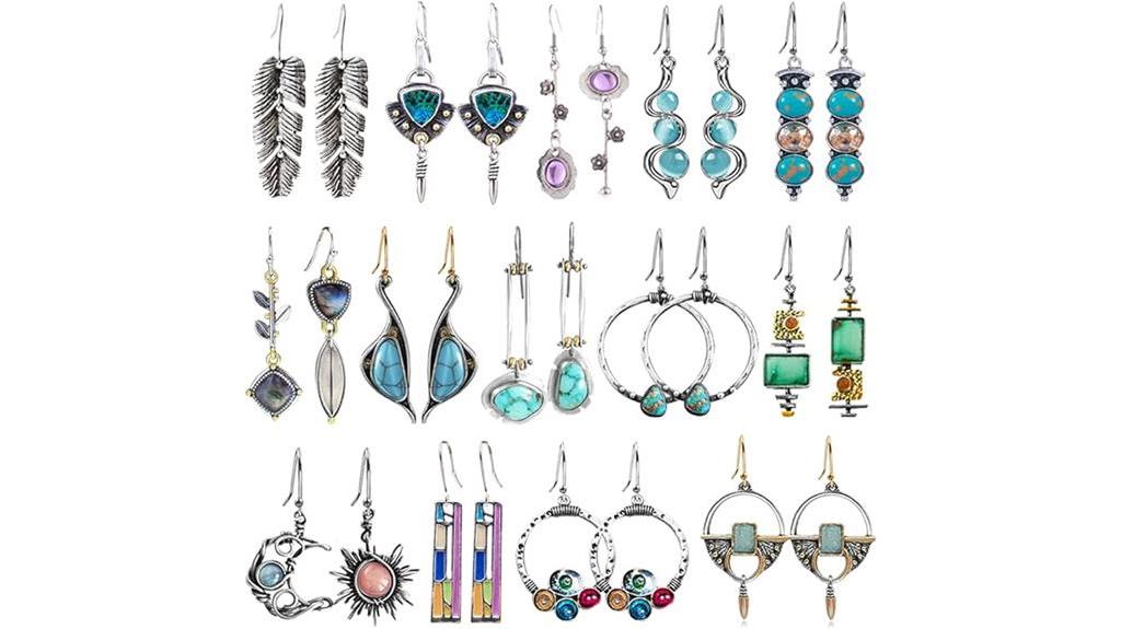 elegant vintage earrings selection