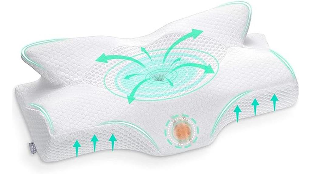 ergonomic pillow for comfort