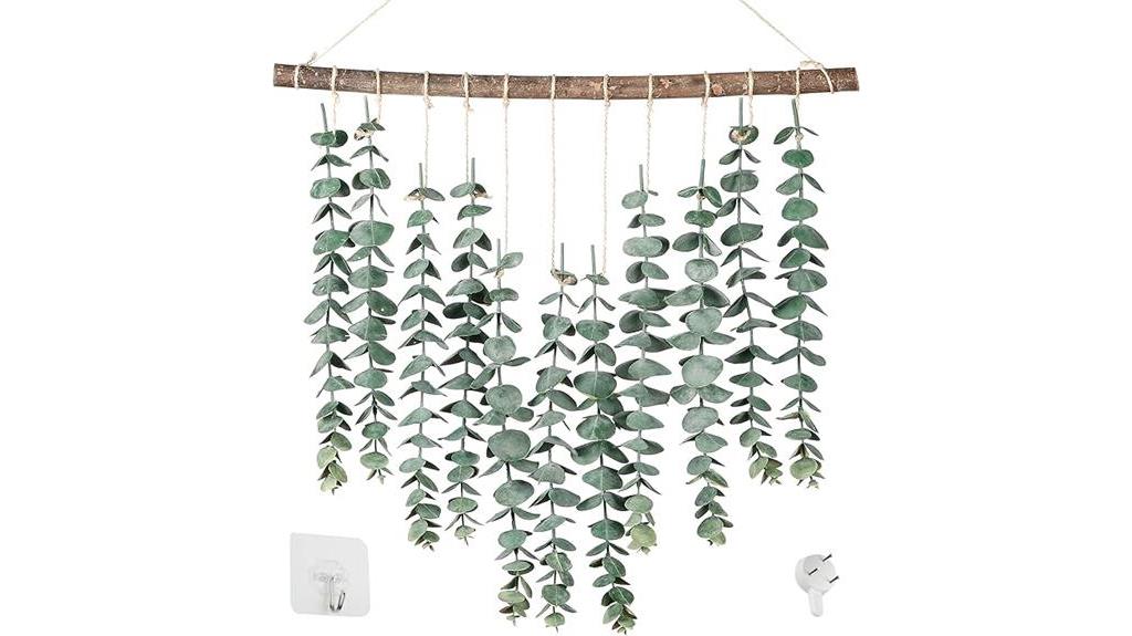 fake eucalyptus wall decor