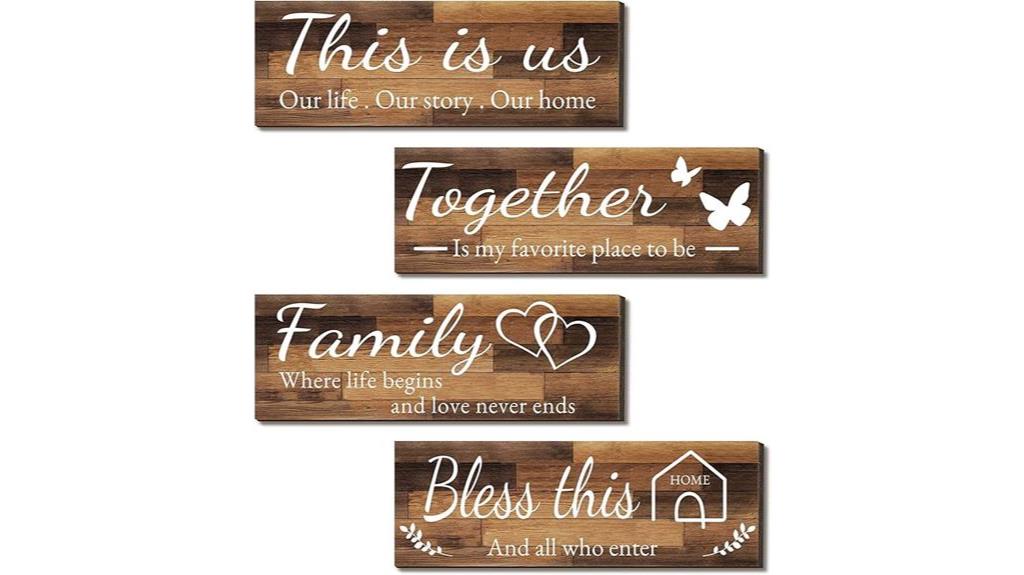 farmhouse rustic wooden signs