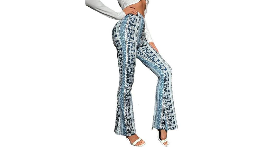 fashionable bell bottom leggings