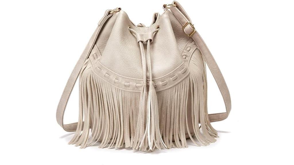 fashionable leather bucket bags