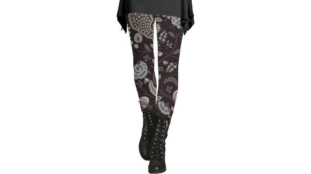 fashionable vintage graphic leggings