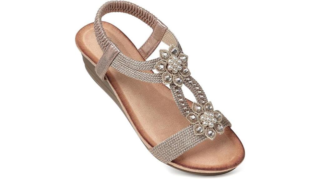 fashionable wedge sandals for women