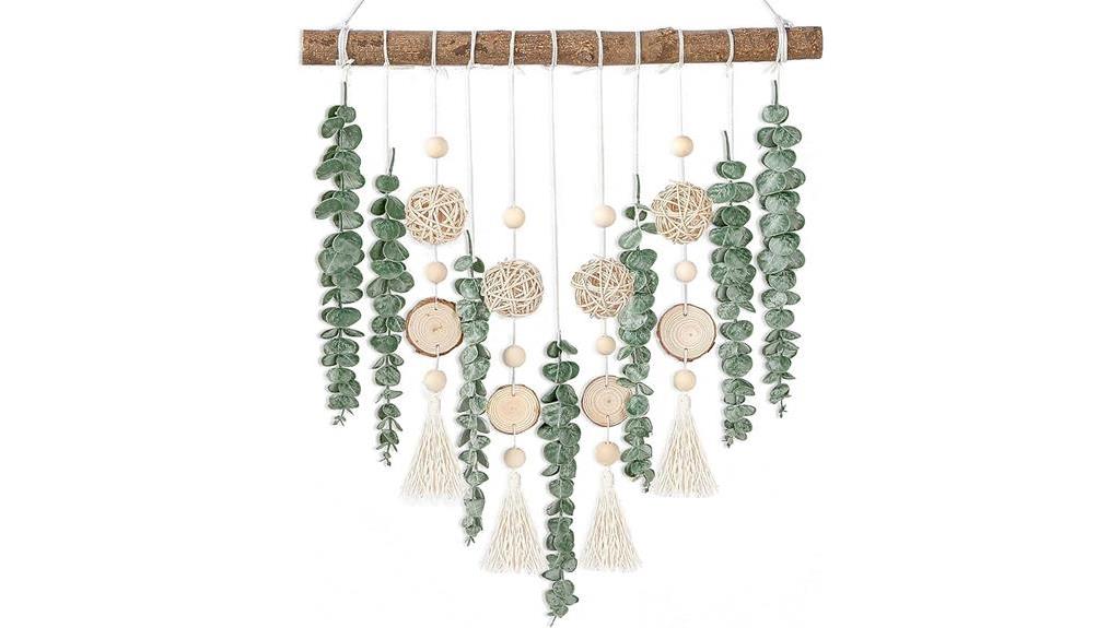 faux eucalyptus wall decor