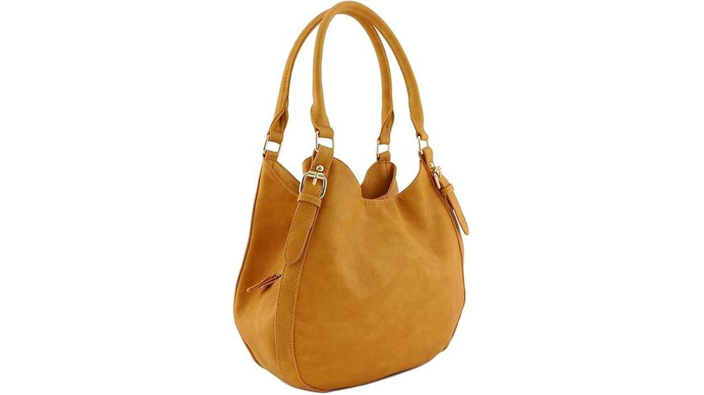faux leather hobo bag