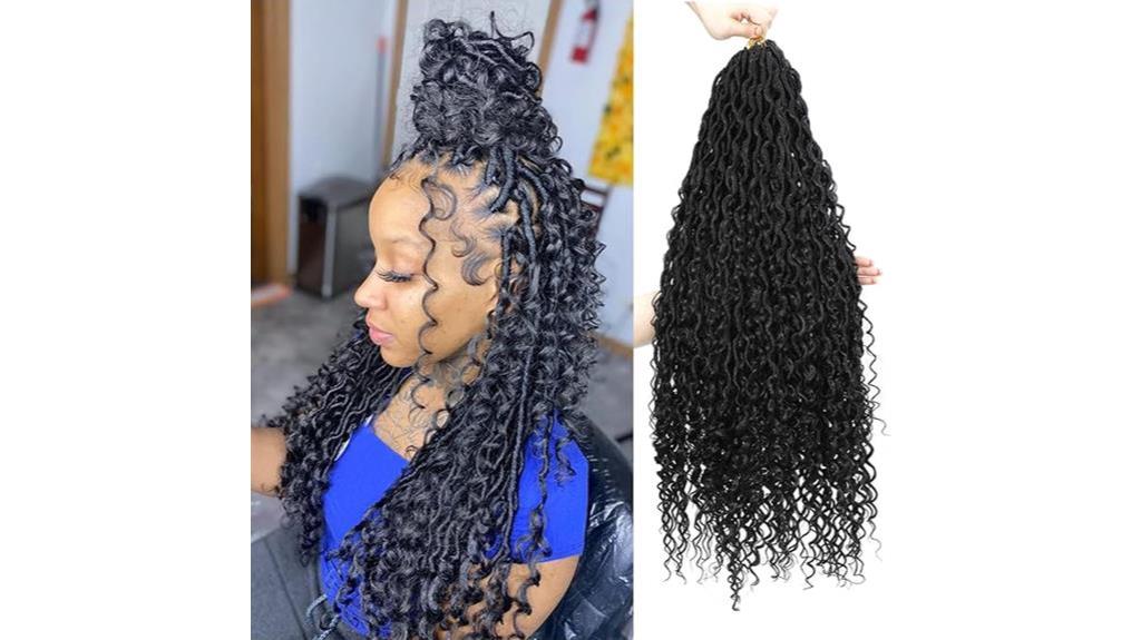 faux locs river hair