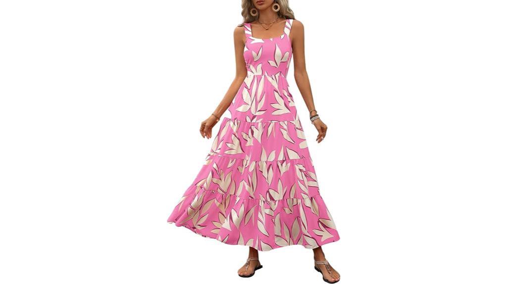 flowy ruffle sundress for women