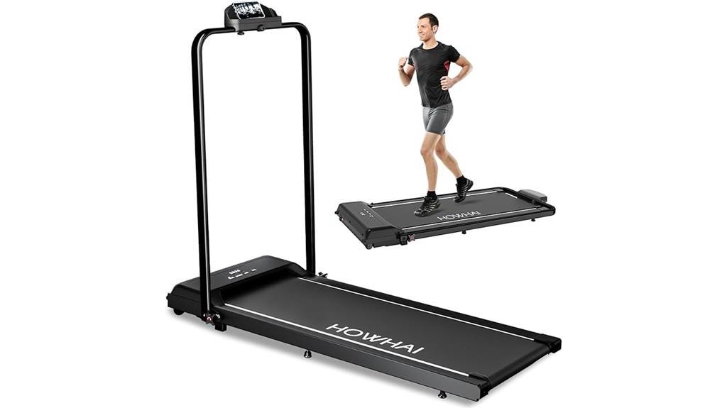 foldable handlebar treadmill pad