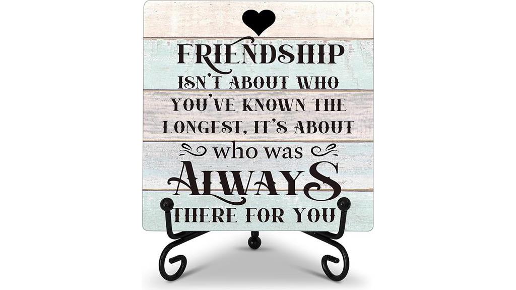 friendship quote wooden plaque