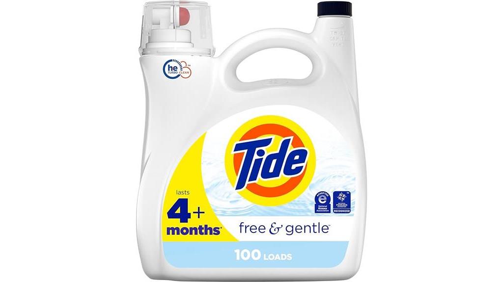 gentle laundry detergent for sensitive skin