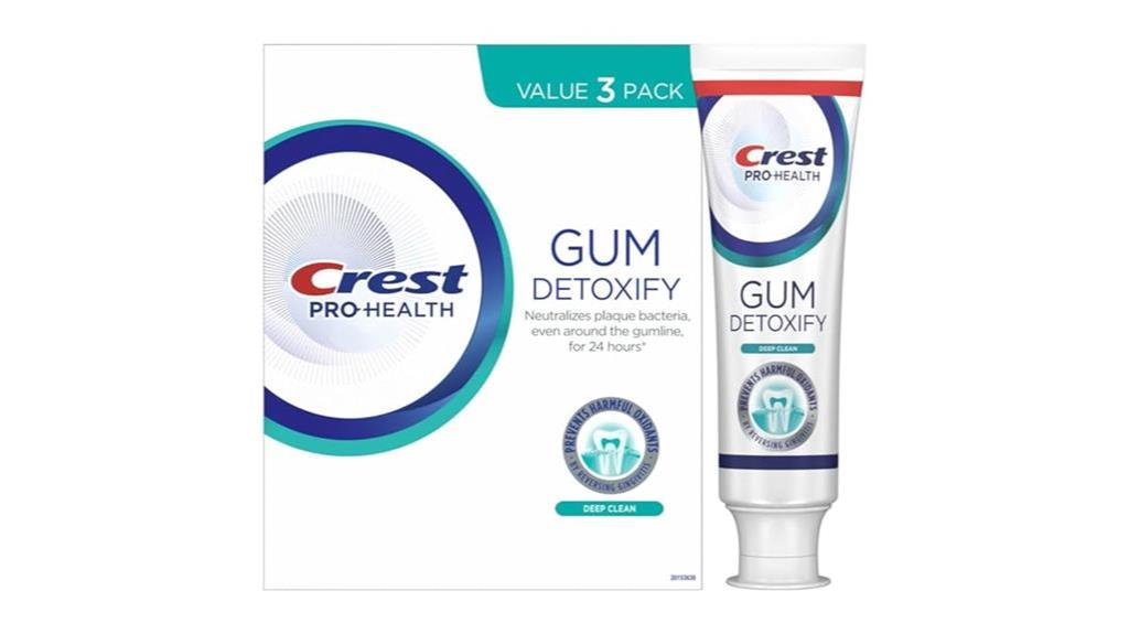 gum detoxifying toothpaste pack