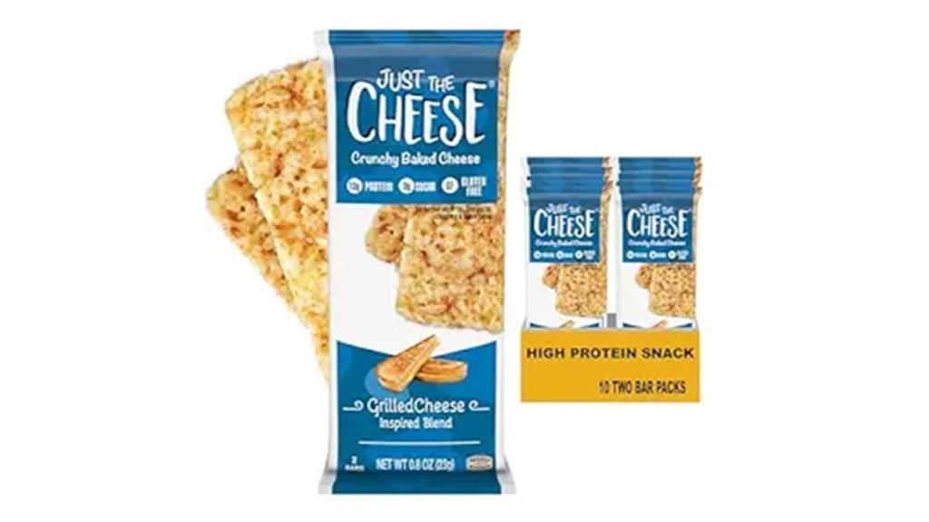 high protein baked cheese crisps