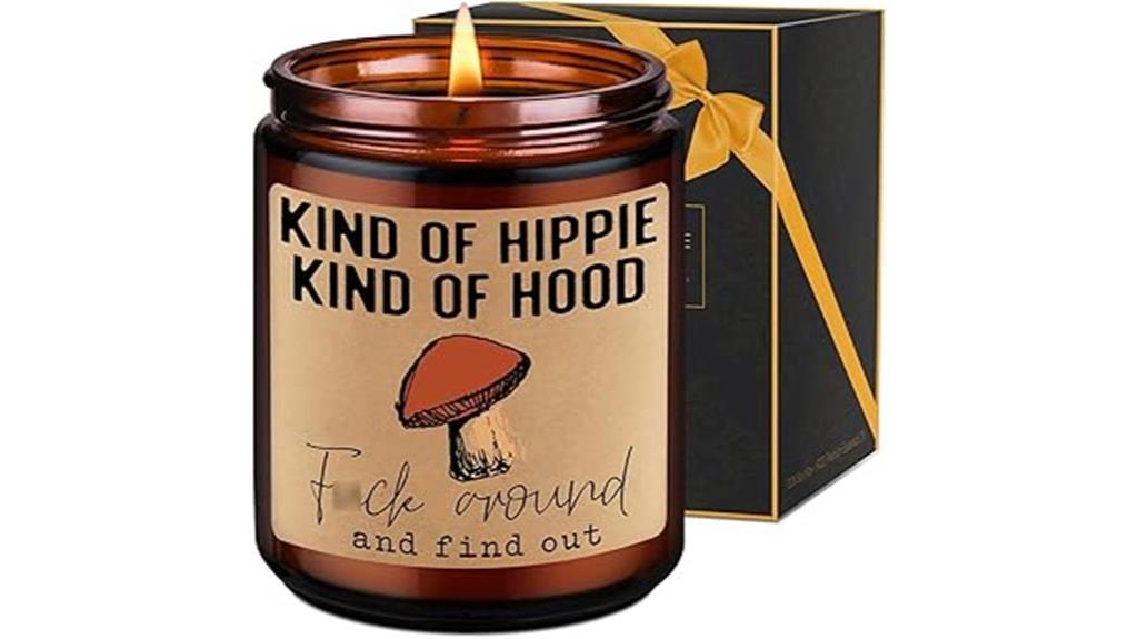 hippie inspired scented candle collection