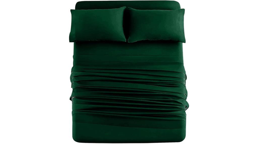 hunter green jersey sheets