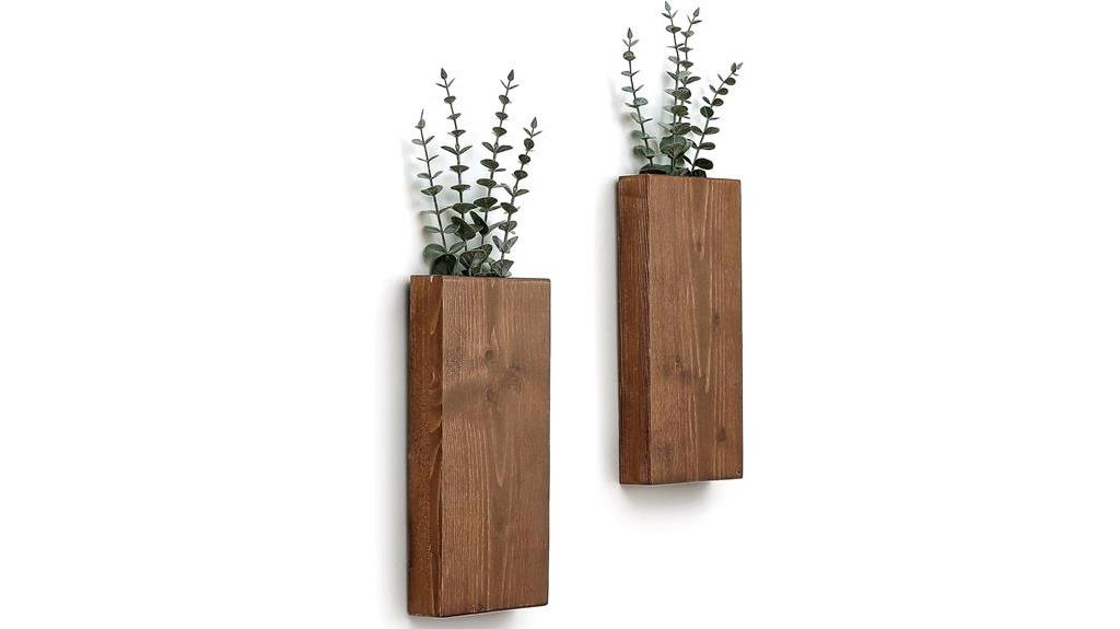 indoor wood wall planters