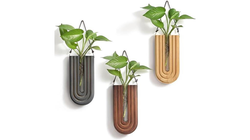 indoor wooden wall planter