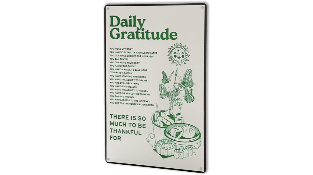 inspirational gratitude wall art