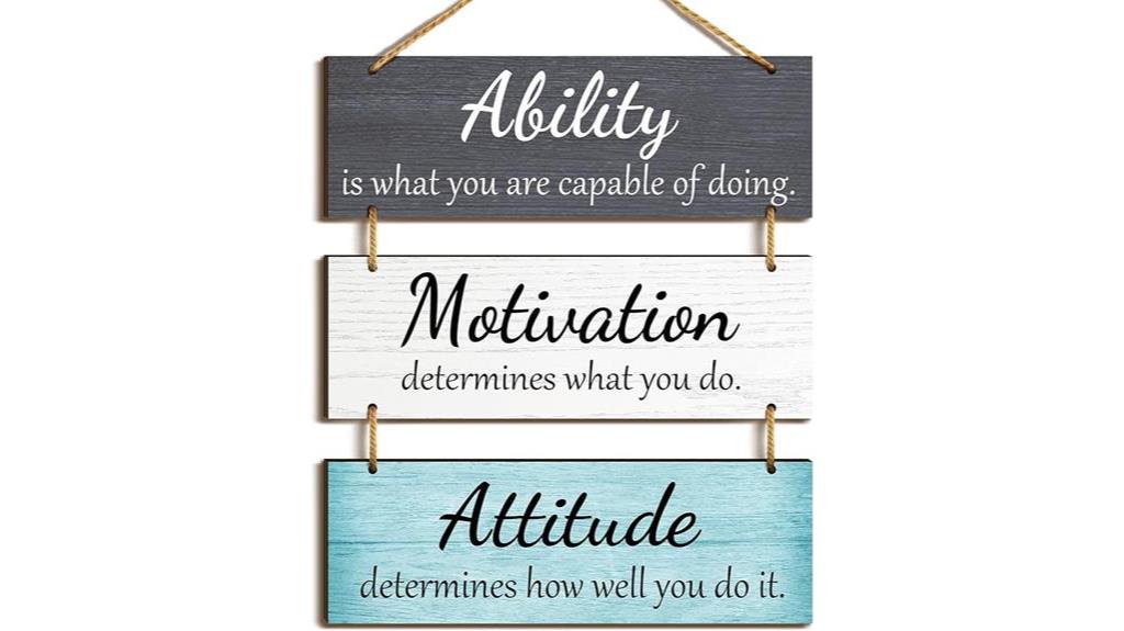 inspirational rustic wooden plaques