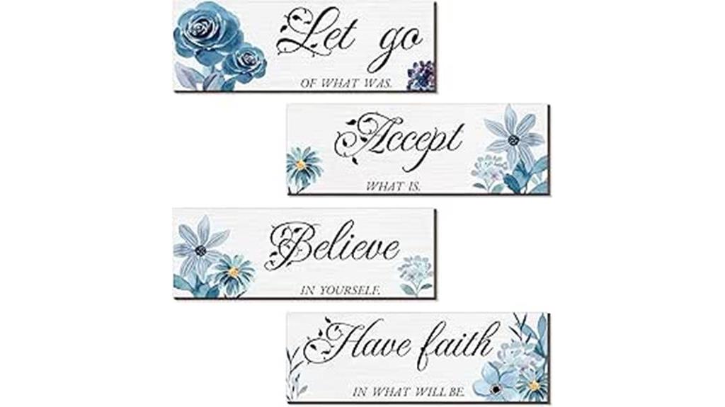 inspirational wooden wall art