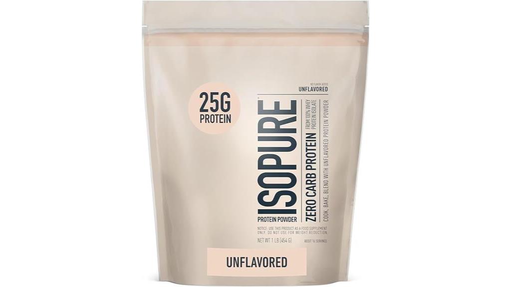 isopure unflavored whey protein