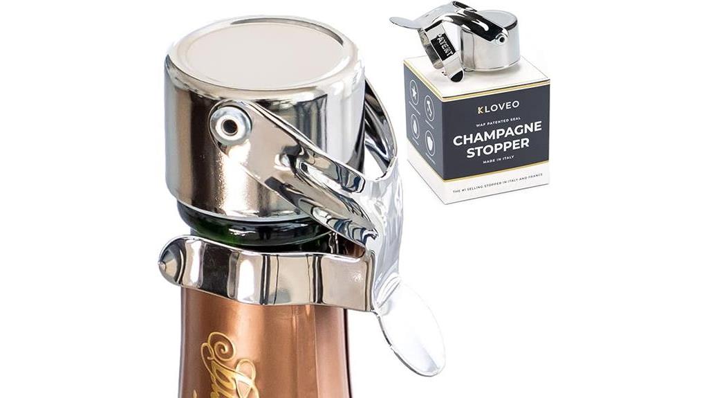 italian champagne stoppers patented