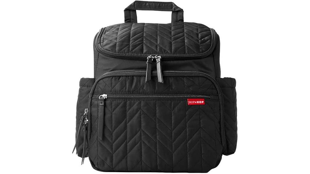 jet black diaper backpack