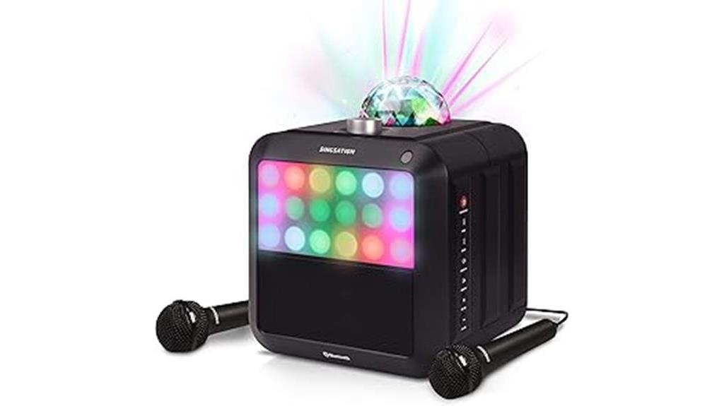 karaoke machine with lights