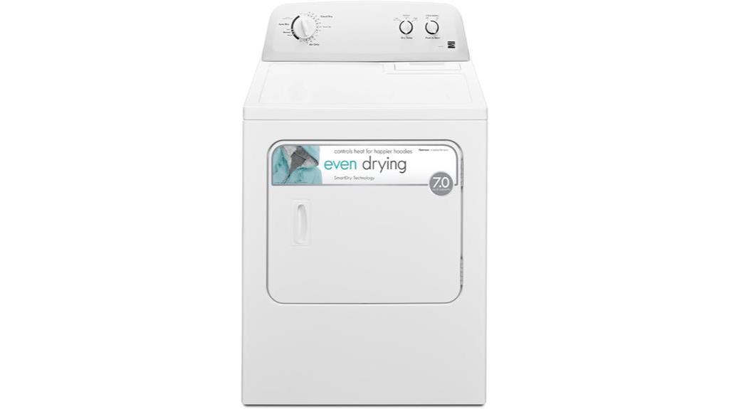 kenmore gas dryer features