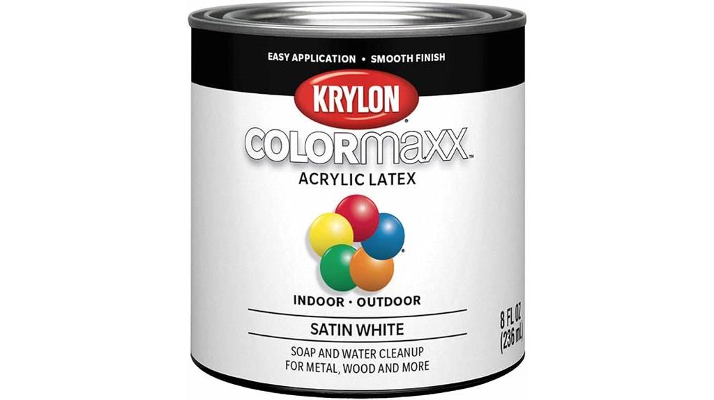 krylon white satin paint