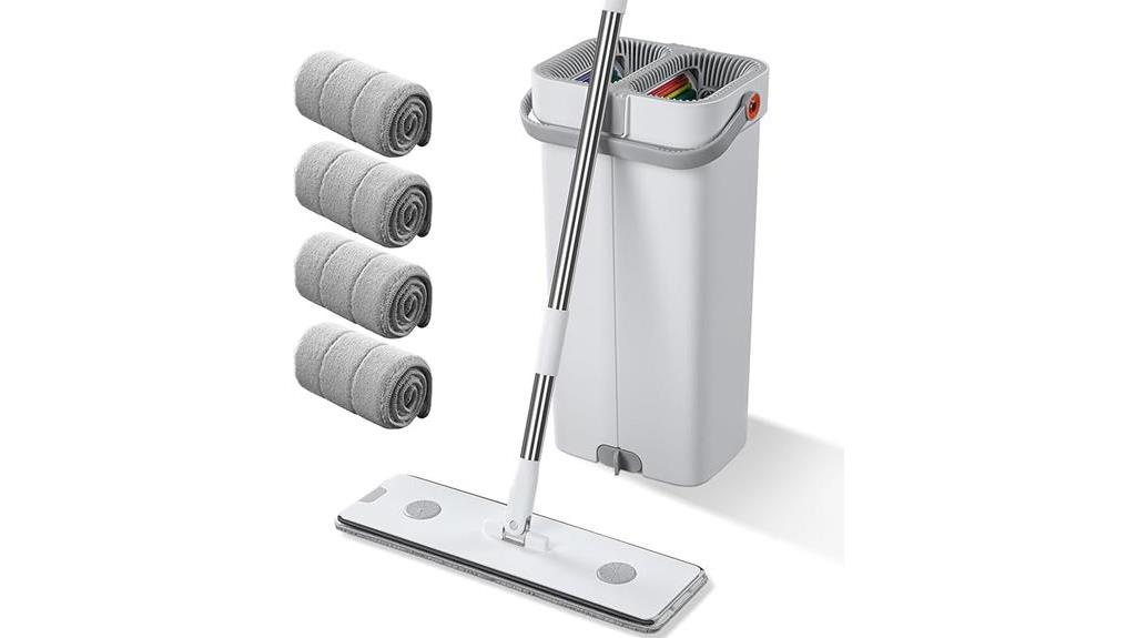 large flat mop set