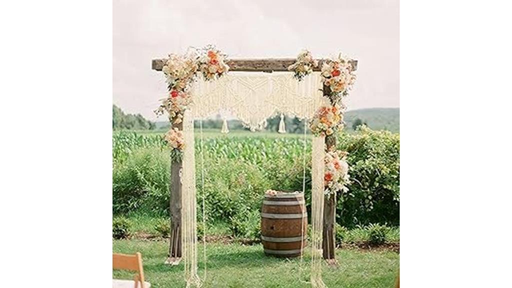 large macrame wedding decor