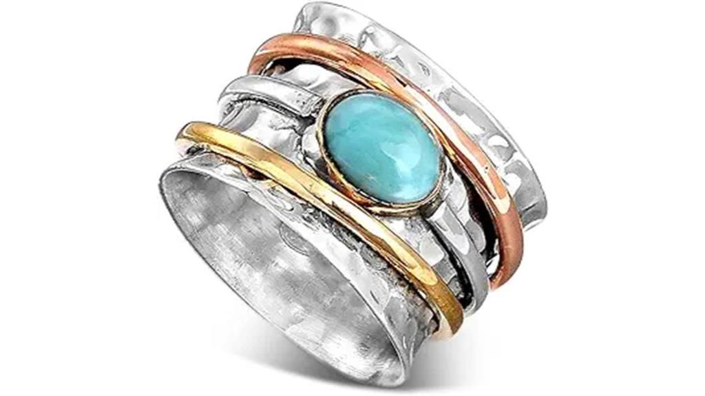 larimar spinner ring bohemian