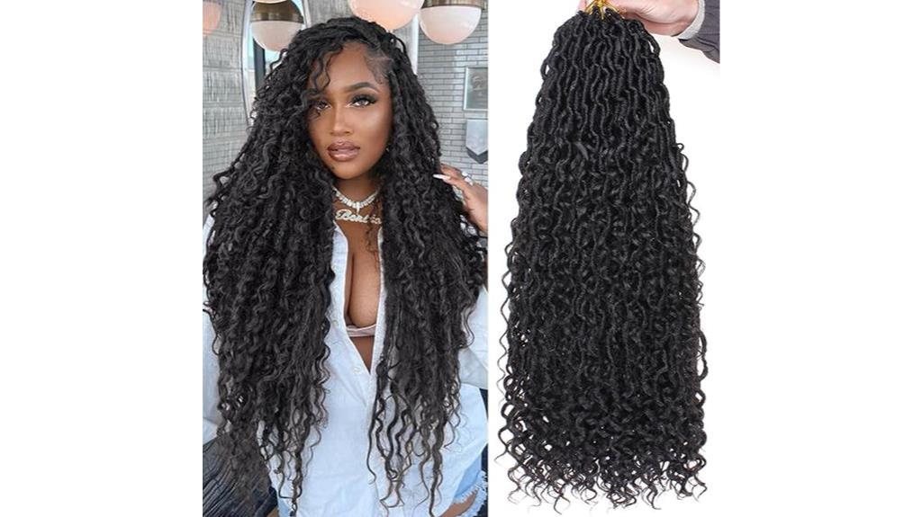 long black crochet hair