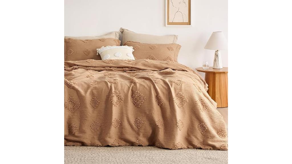 luxurious camel duvet cover