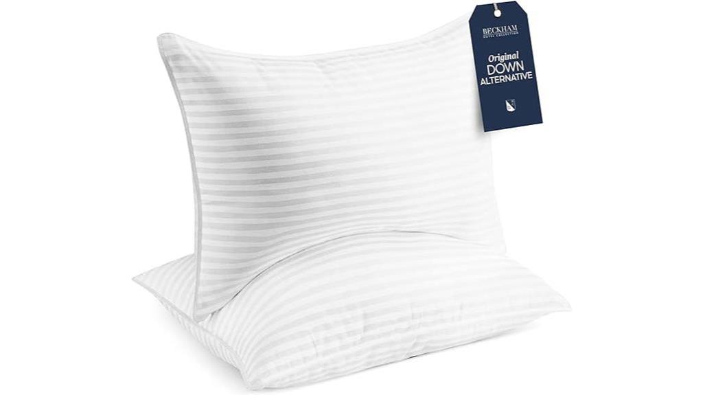 luxurious hotel quality bed pillows