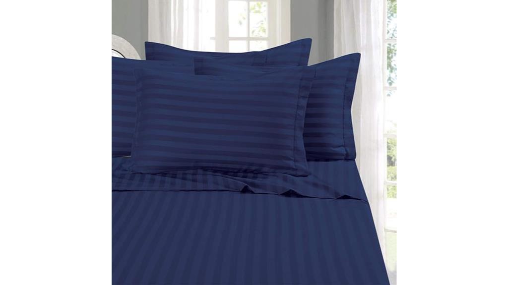 luxurious navy blue sheets