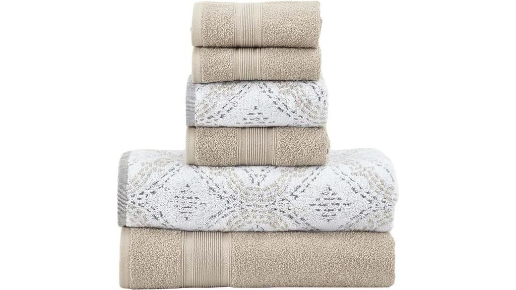 luxurious reversible jacquard towels