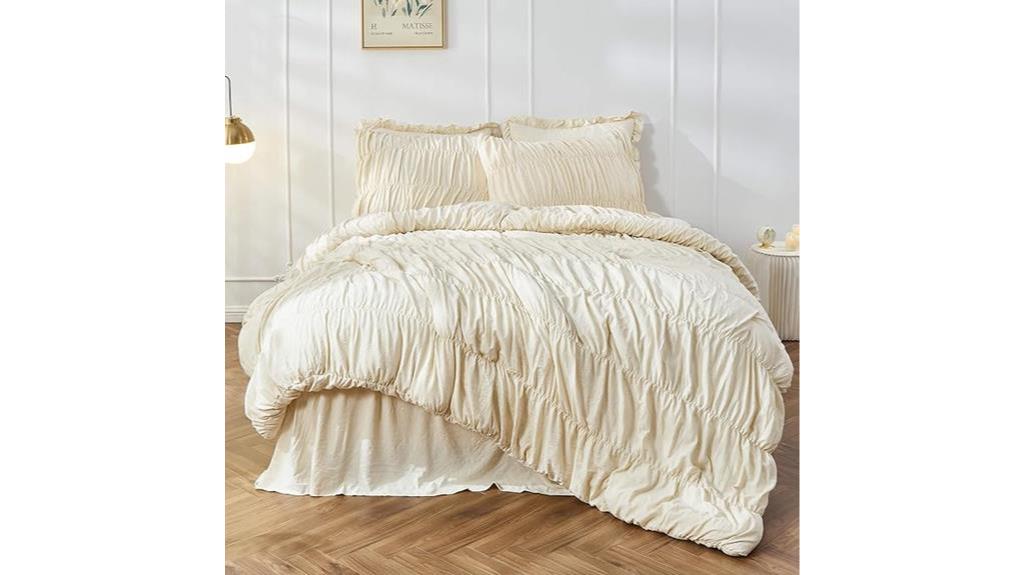 luxurious wheat queen bedding