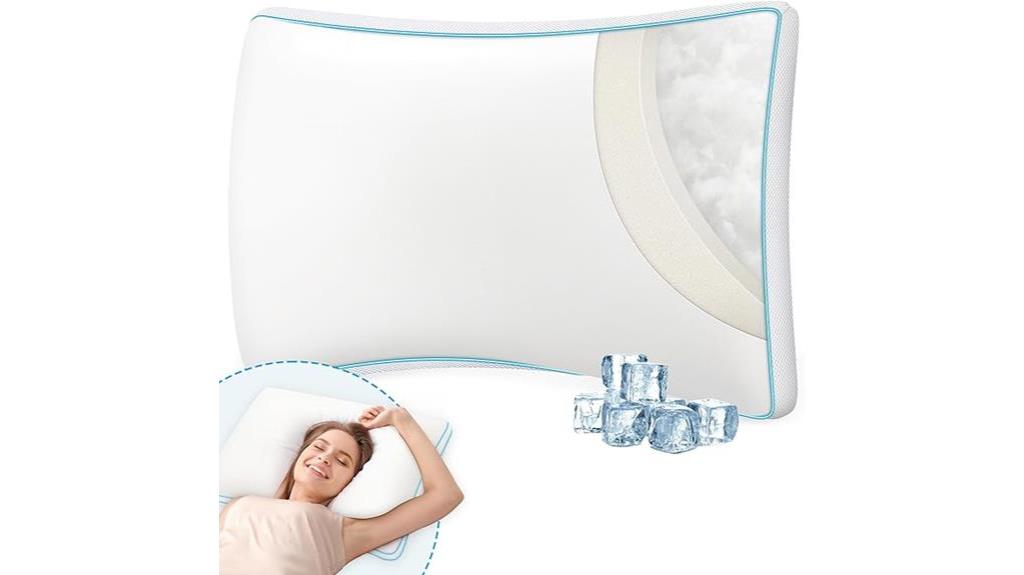 luxury cooling queen pillows