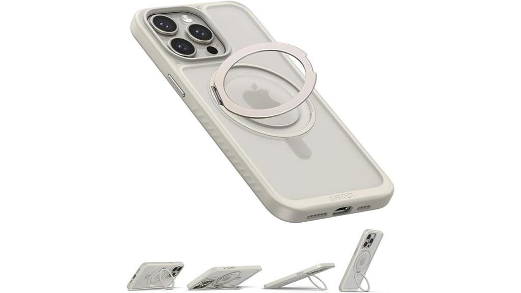 magnetic iphone case with ring stand