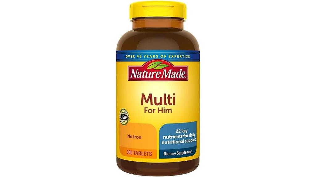 men s multivitamin no iron
