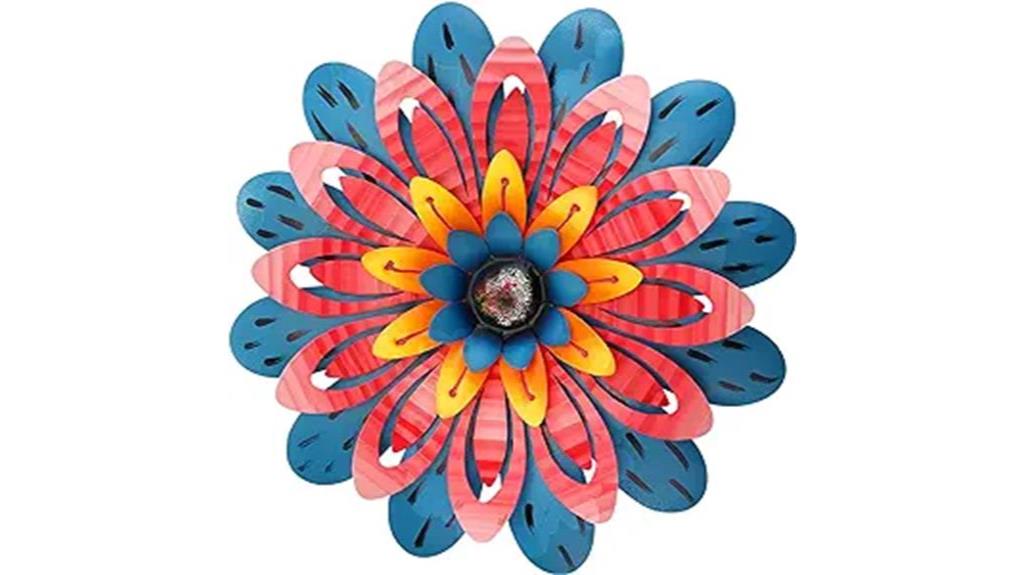 metal flower wall art