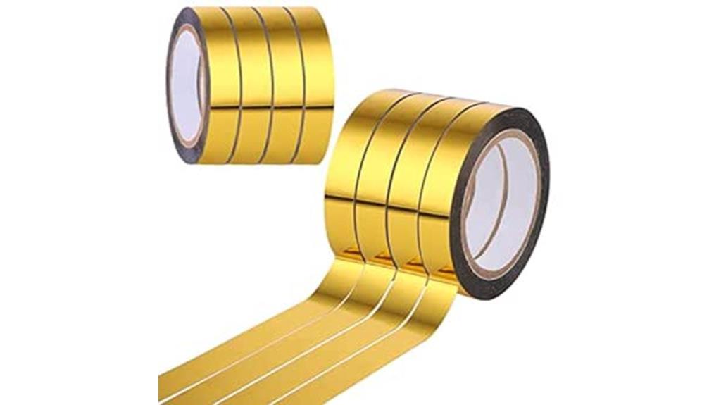 metallic mirror decor tape