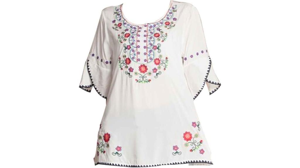 mexican embroidered cotton blouses