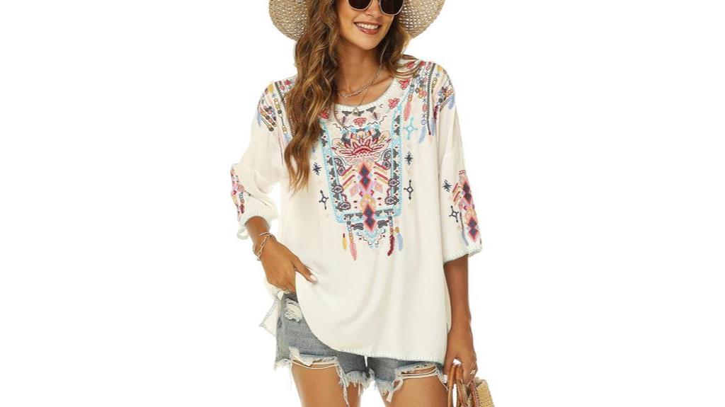 mexican embroidery women s tops