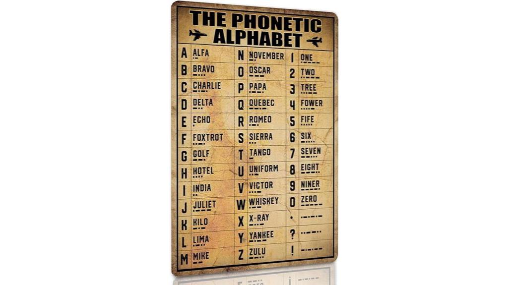 military phonetic alphabet sign