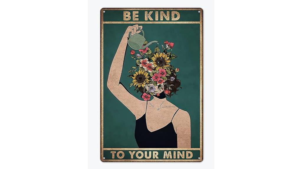 mindful vintage tin signs